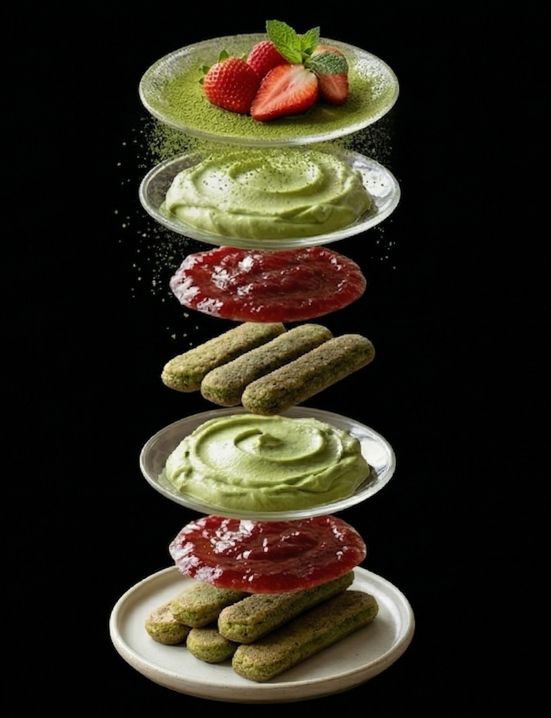 Matcha Strawberry Tiramisu (12pcs)